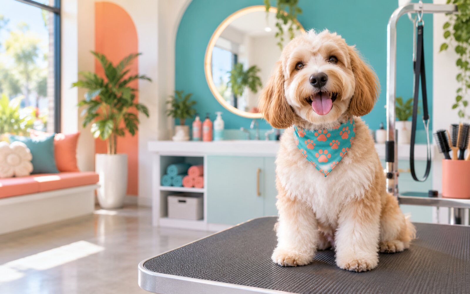 Dog grooming website concept